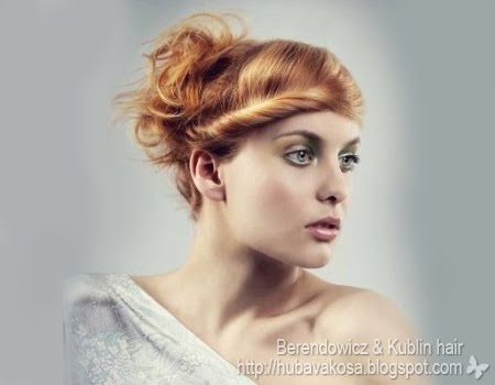 Updo със стърчащи кичури