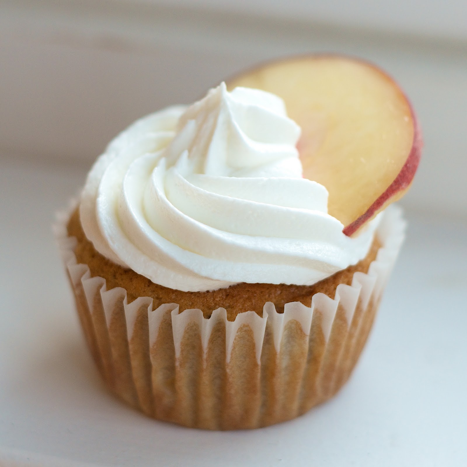 The Ginger Cook Peaches and Cream Cupcakes