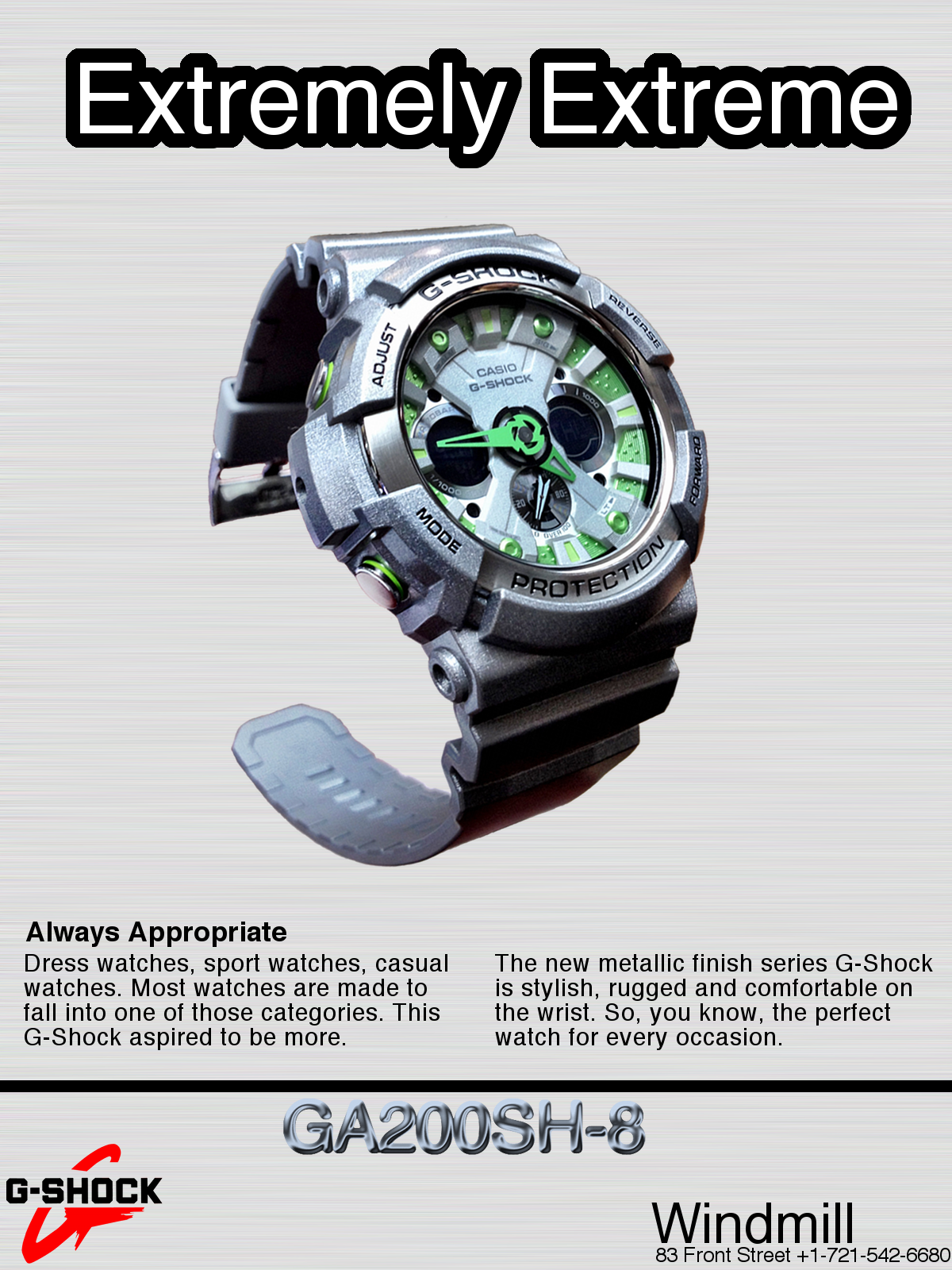 g shock advertisement