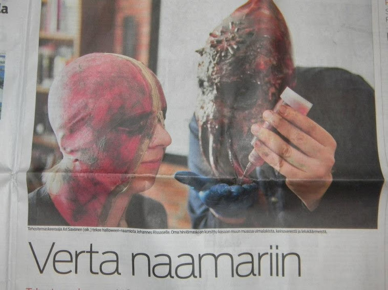 Ari Savonen @ Keskisuomalainen newspaper, Halloween 2012.