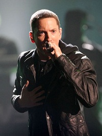 Eminem New Album set to release post Memorial Day Eminem Rapping at a concert