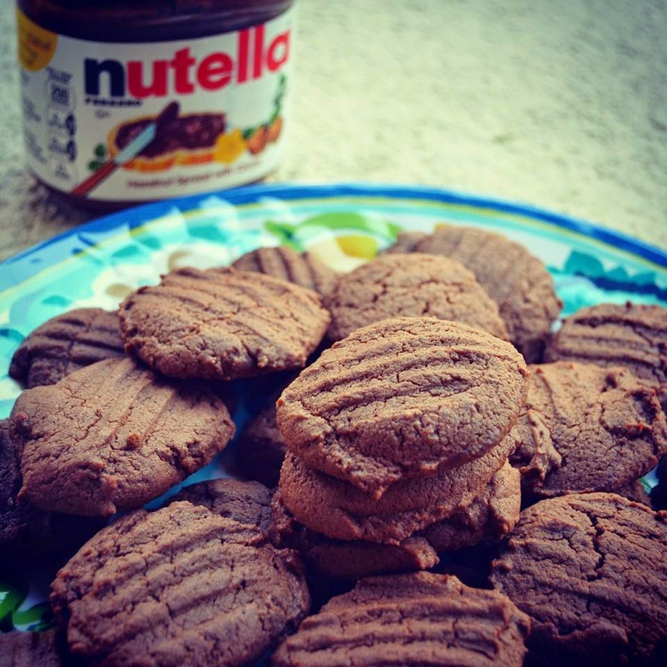 Eggless Nutella Cookies...4 ingredient recipe!! Forks N Knives