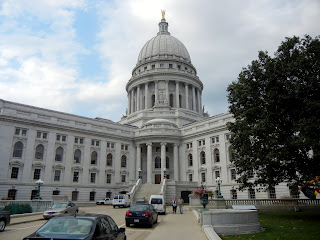 The State Capitol building in Madison, Wisconsin 