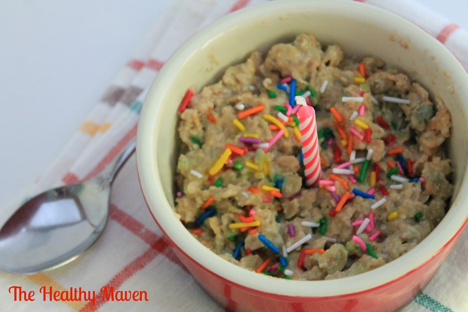 birthday cake oatmeal the