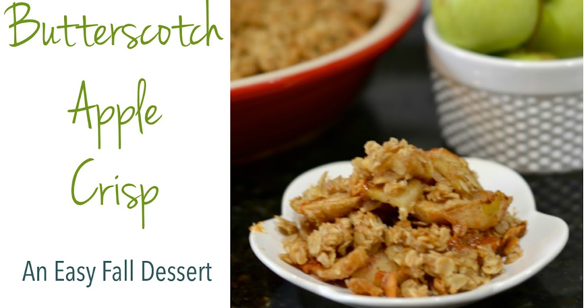 Architecture of a Mom Butterscotch Apple Crisp a simple fall dessert