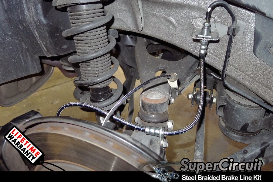 SUPERCIRCUIT Steel Braided Brake Lines Subaru Impreza WRX STI 4door