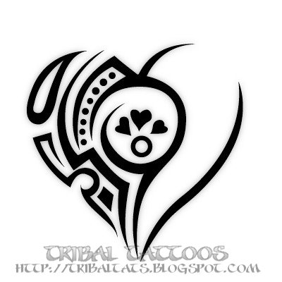 7 Unique Designs of Tribal Heart Tattoos Gallery