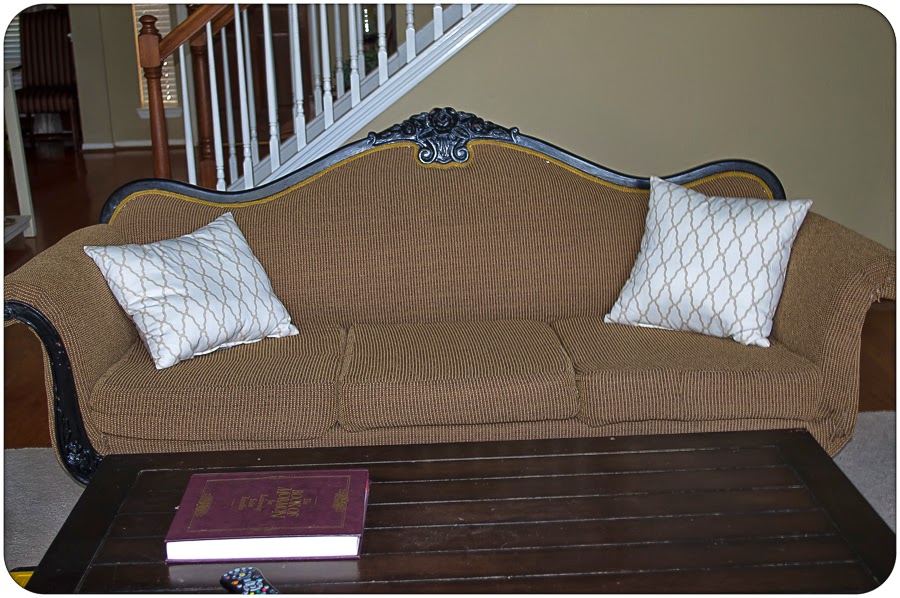 Vintage Sofa Reupholster Project Simple.Beautiful.Life.