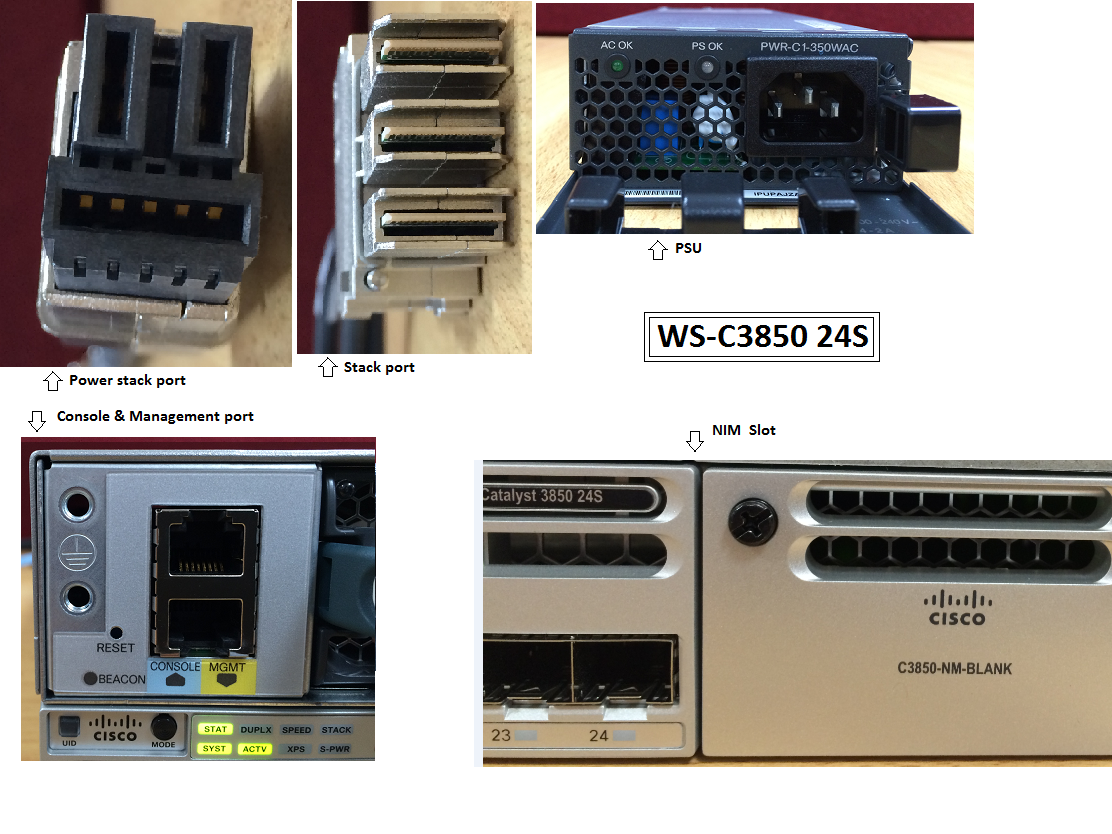IT Network Infrastructure Stacking 3850 Switch