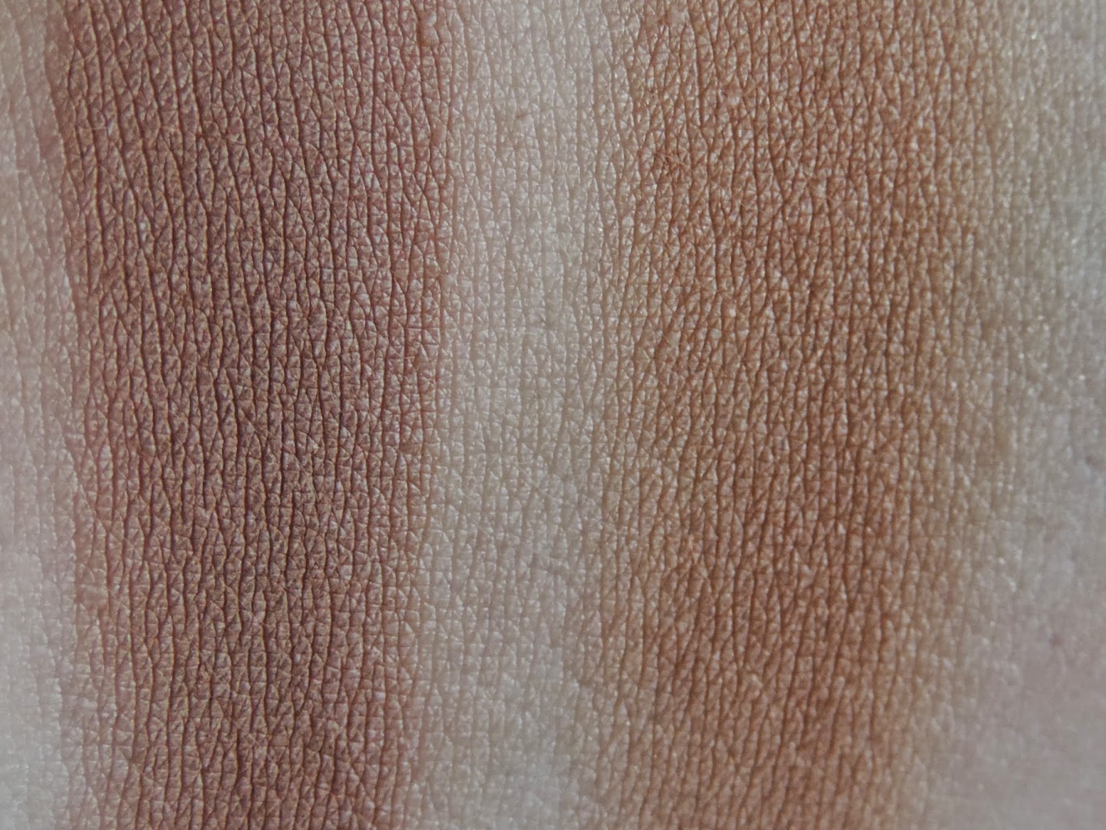 Swatches: Bobbi Brown Bronzing Powder in Natural, Dior Skin Nude Bronzer in Amber