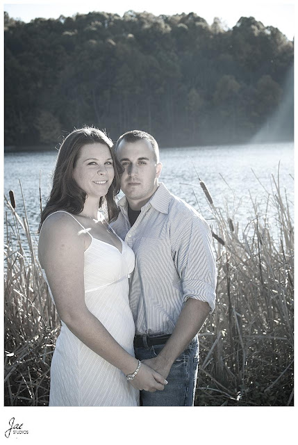 Downtown Lynchburg Rustic Fall Peaks of Otter Engagement