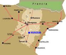 Muniesa, Localización.