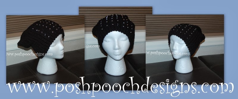 Posh Pooch Designs Dog Clothes: Beaded Slouchy Hat Crochet ...