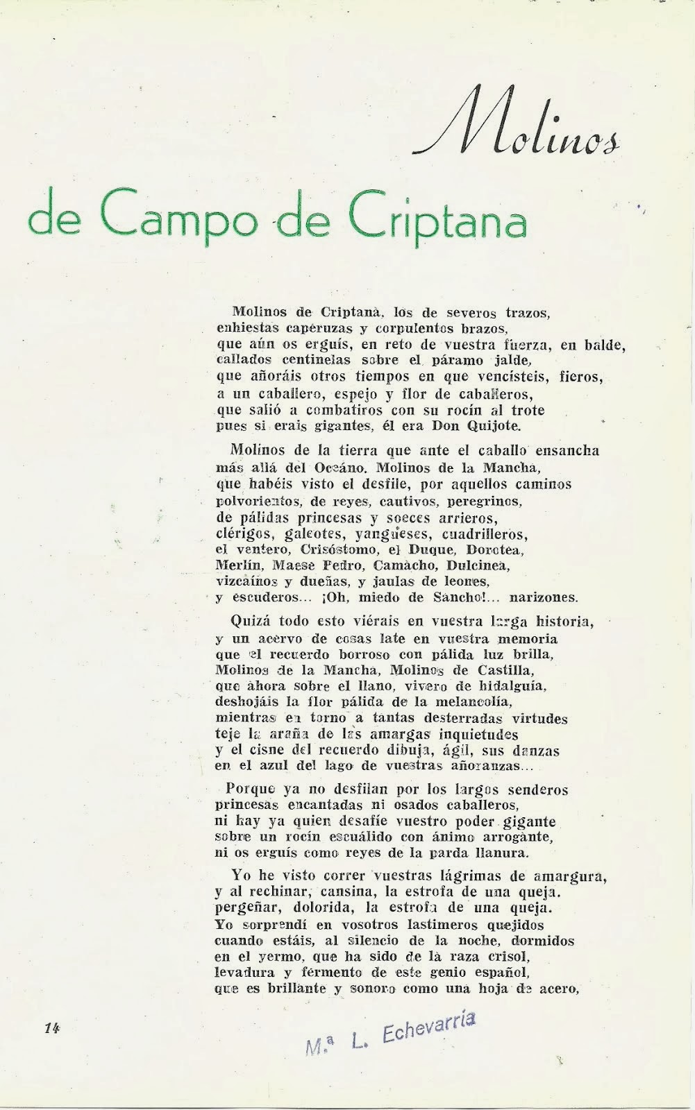 MOLINOS DE  CAMPO DE CRIPTANA