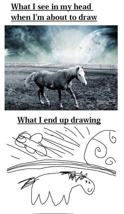 What I See In My Head When I'm About To Draw - Expectation vs Reality 
