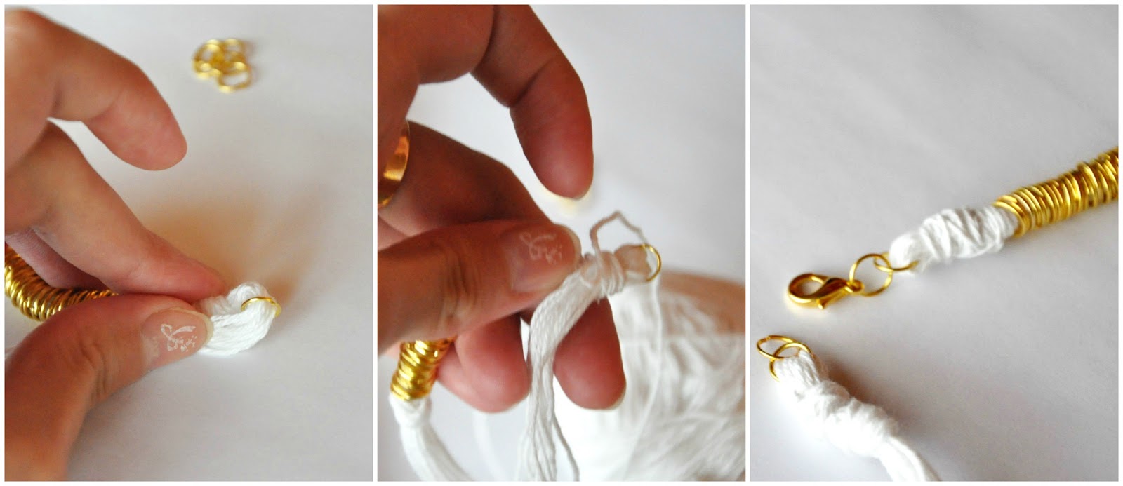 DIY Ring and Twine Necklace Agus Blog