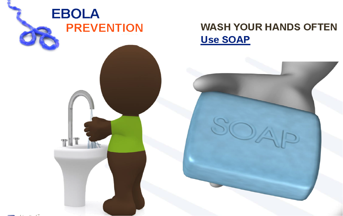 EbolaFacts Disinfect your surroundings, the virus