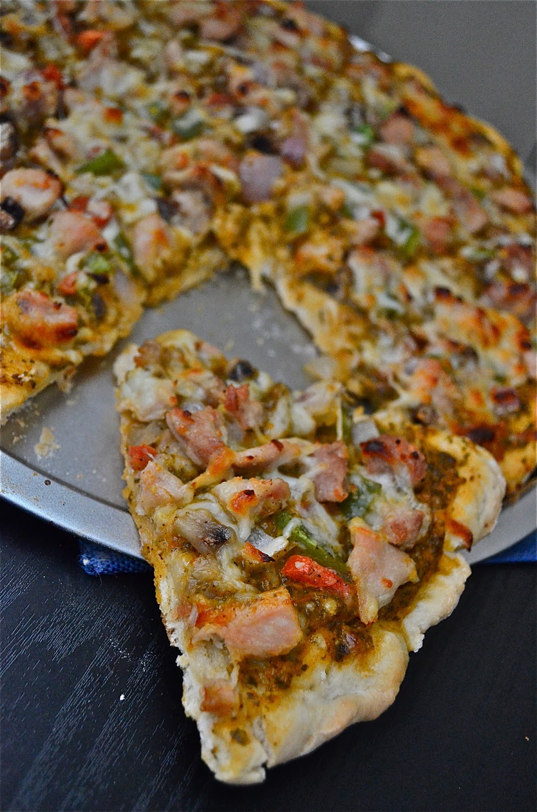 Dishing With Divya Pizza / Homemade Pizza (Made from Scratch)