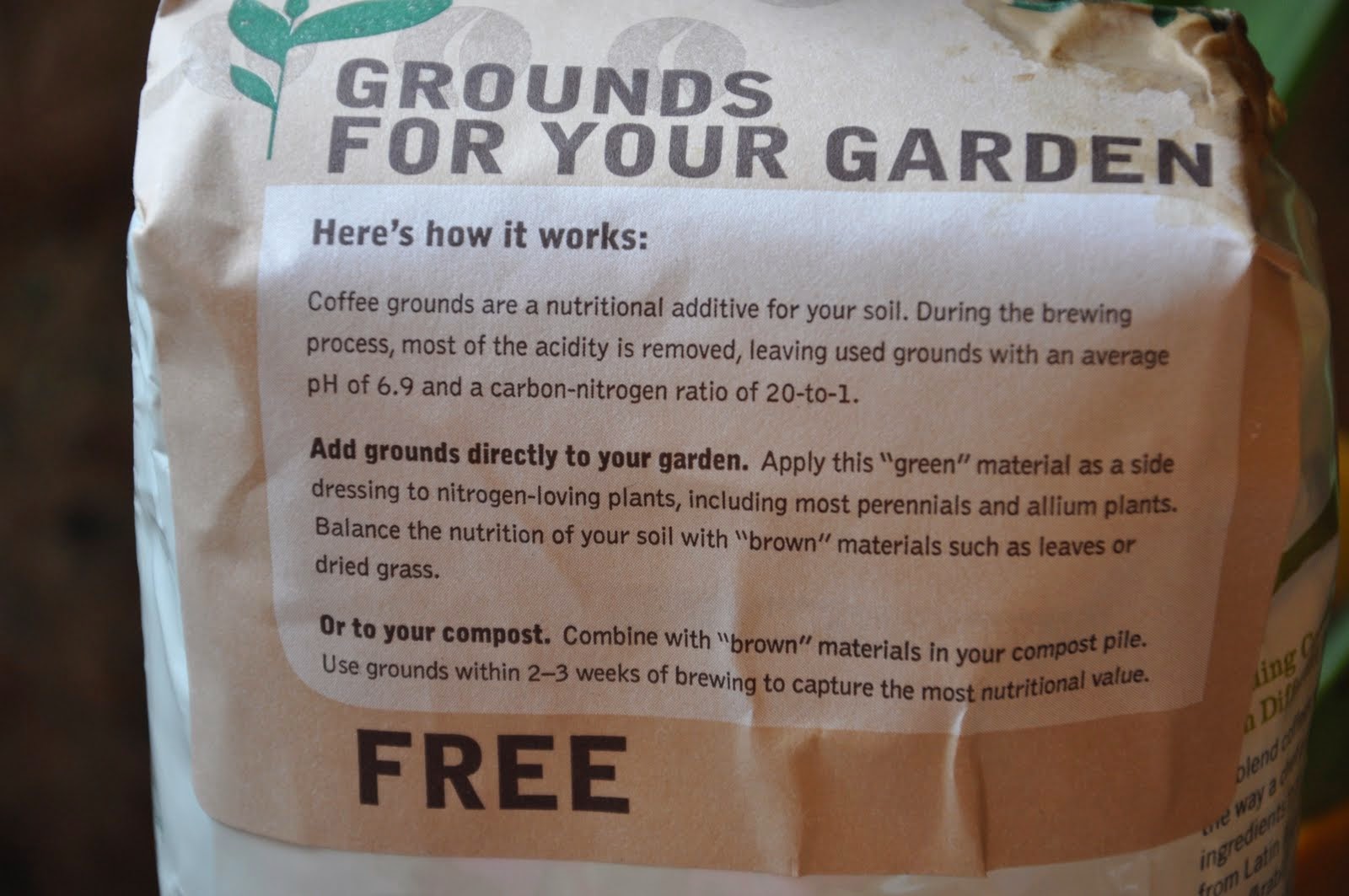 The Bumbling Gardenista Coffee Ground Rules for Gardening