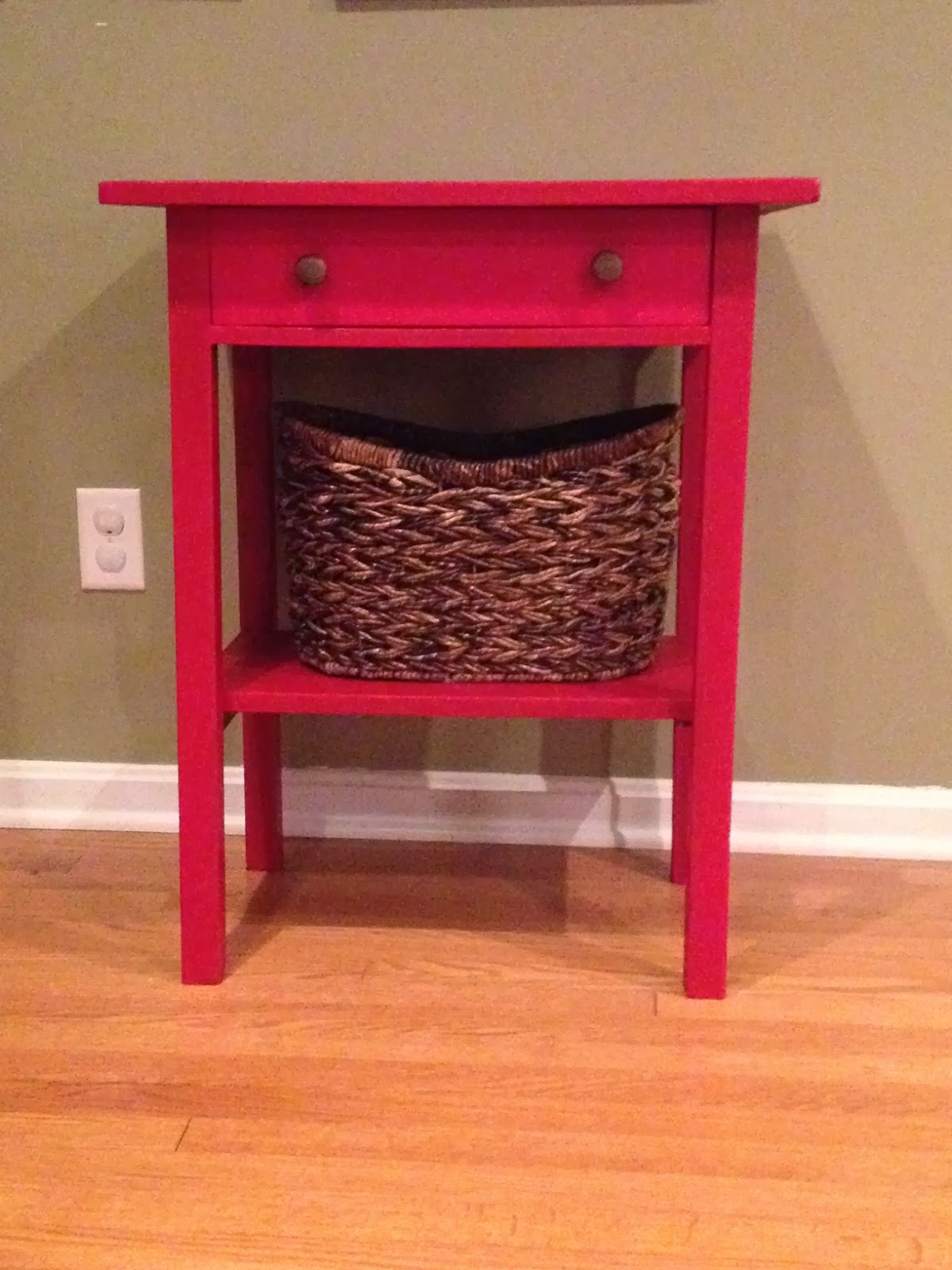 Two It Yourself 'Antique' painted table using stain over paint