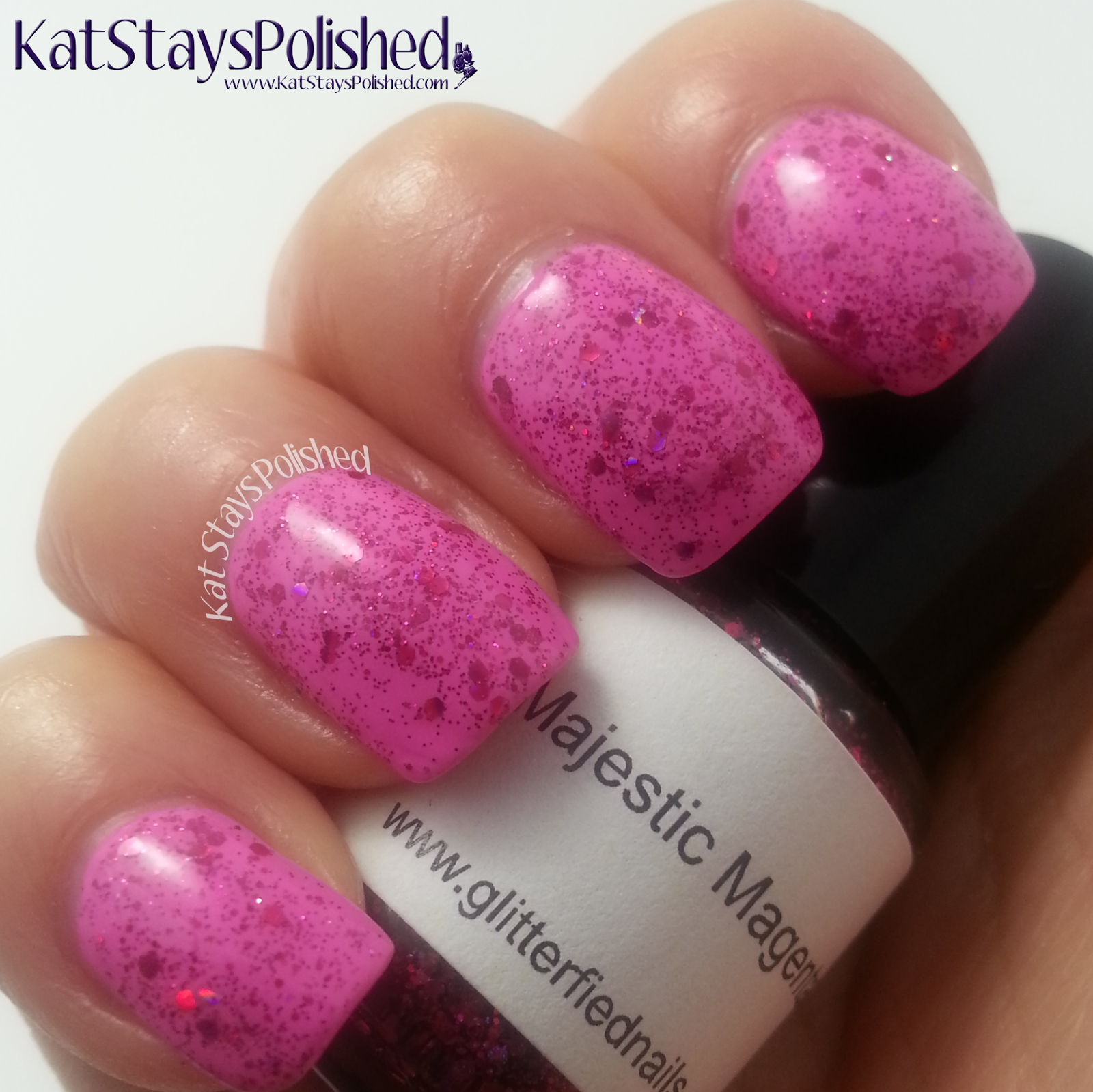 Glitterfied Nails - Majestic Magenta | Kat Stays Polished