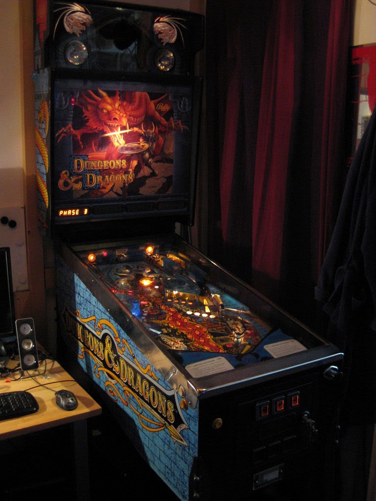 El Descanso del Escriba Dungeon & Dragons Pinball de Bally Midway