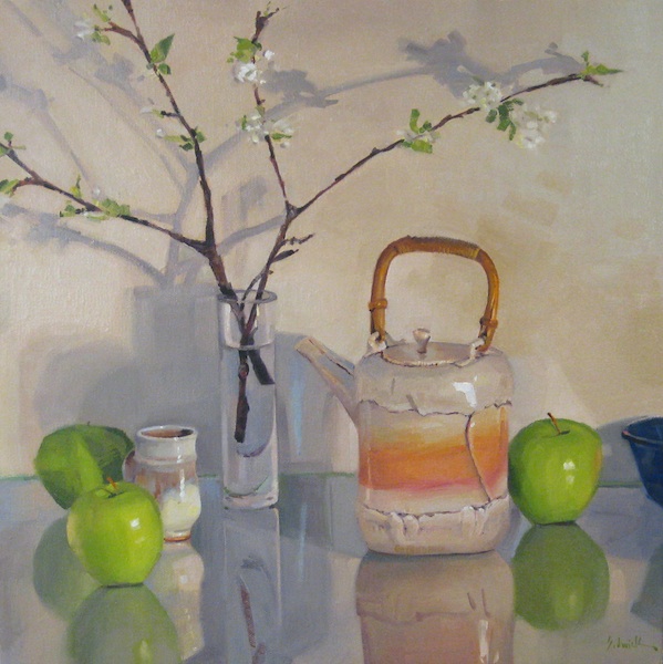 Sedwick Studio Branching Shadows Large Still Life Oil Painting