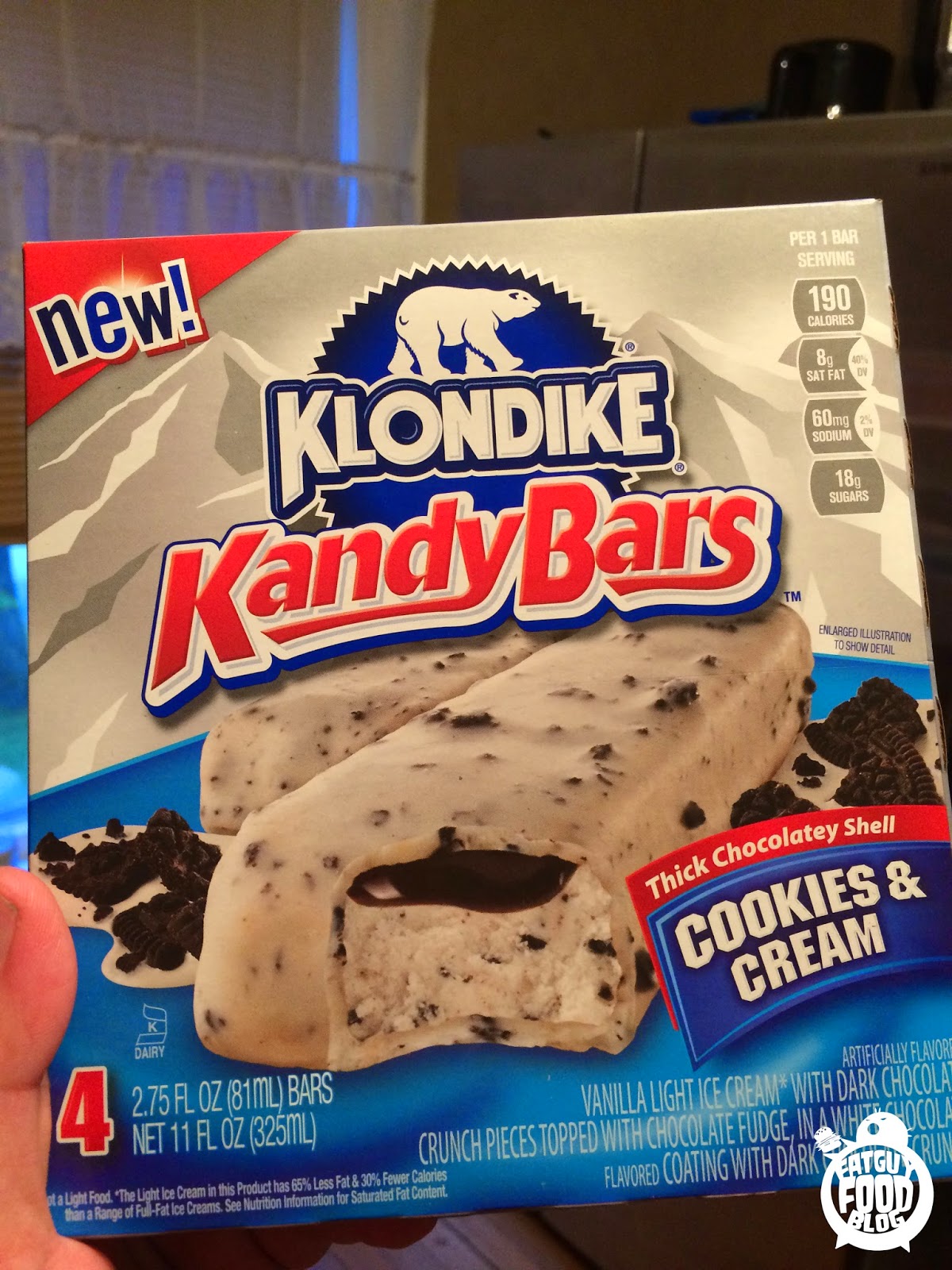 FATGUYFOODBLOG Klondike Kandy Bars Cookies & Cream and Caramel & Peanutes