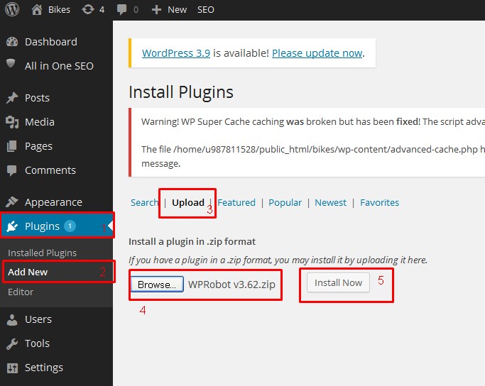 Cara Mengoperasikan WP Robot Cara Mengoperasikan WP Robot