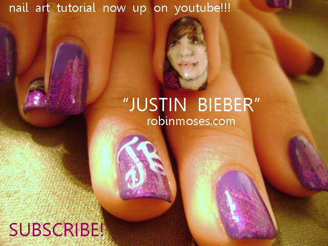 Justin Bieber Inspired Nail Art Designs - wide 2