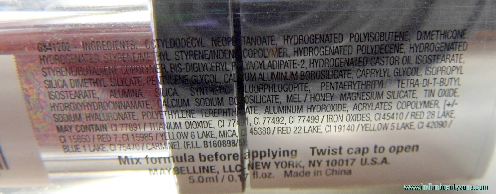 Indian Beauty Zone Maybelline Lip Polish Review Glam 13 Swatches and LOTD