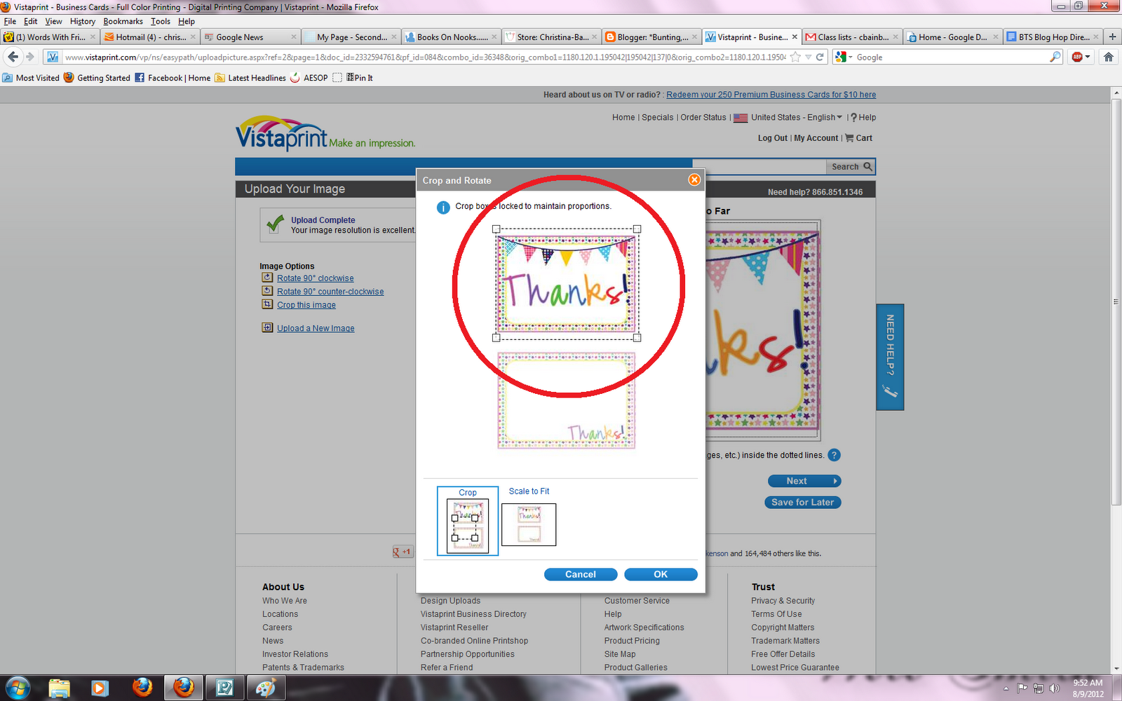 *Bunting, Books, and Bright Ideas* A Desperate Plea & Some Vistaprint