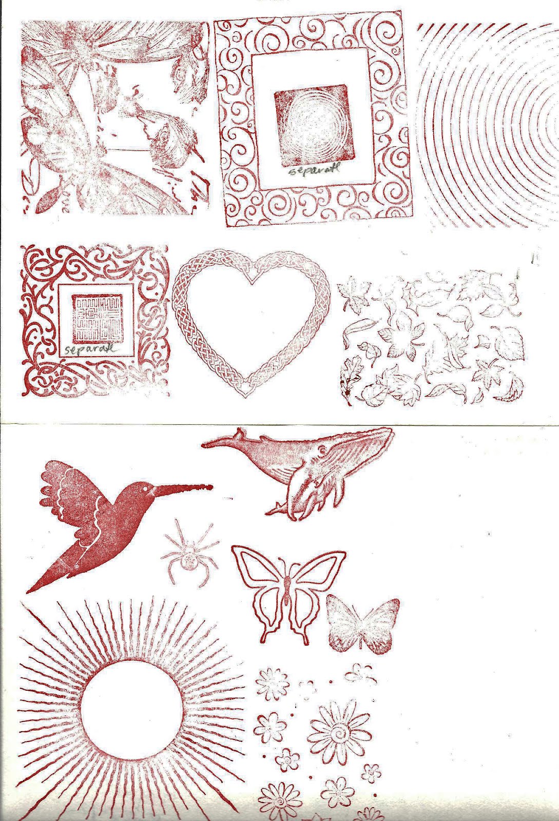 Amy's Art Journal Rubber Stamps