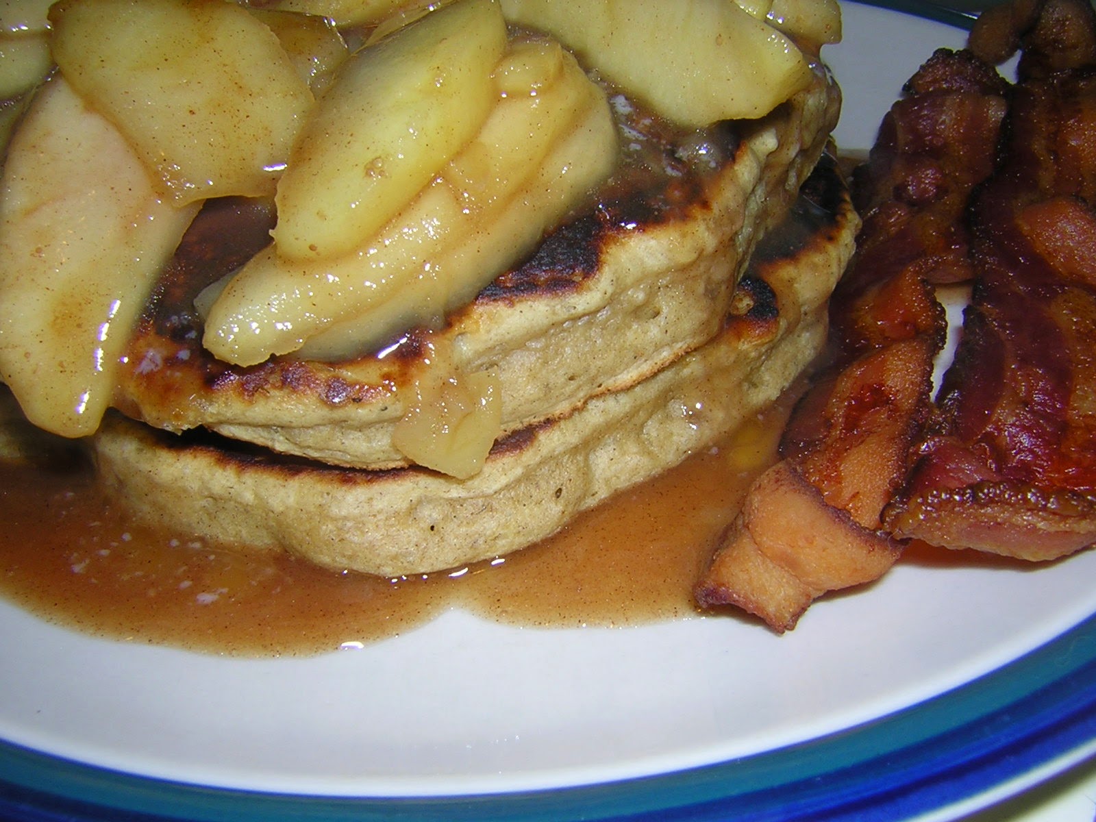 The Belly Rules Applesauce Pancakes with Sauteed Apples