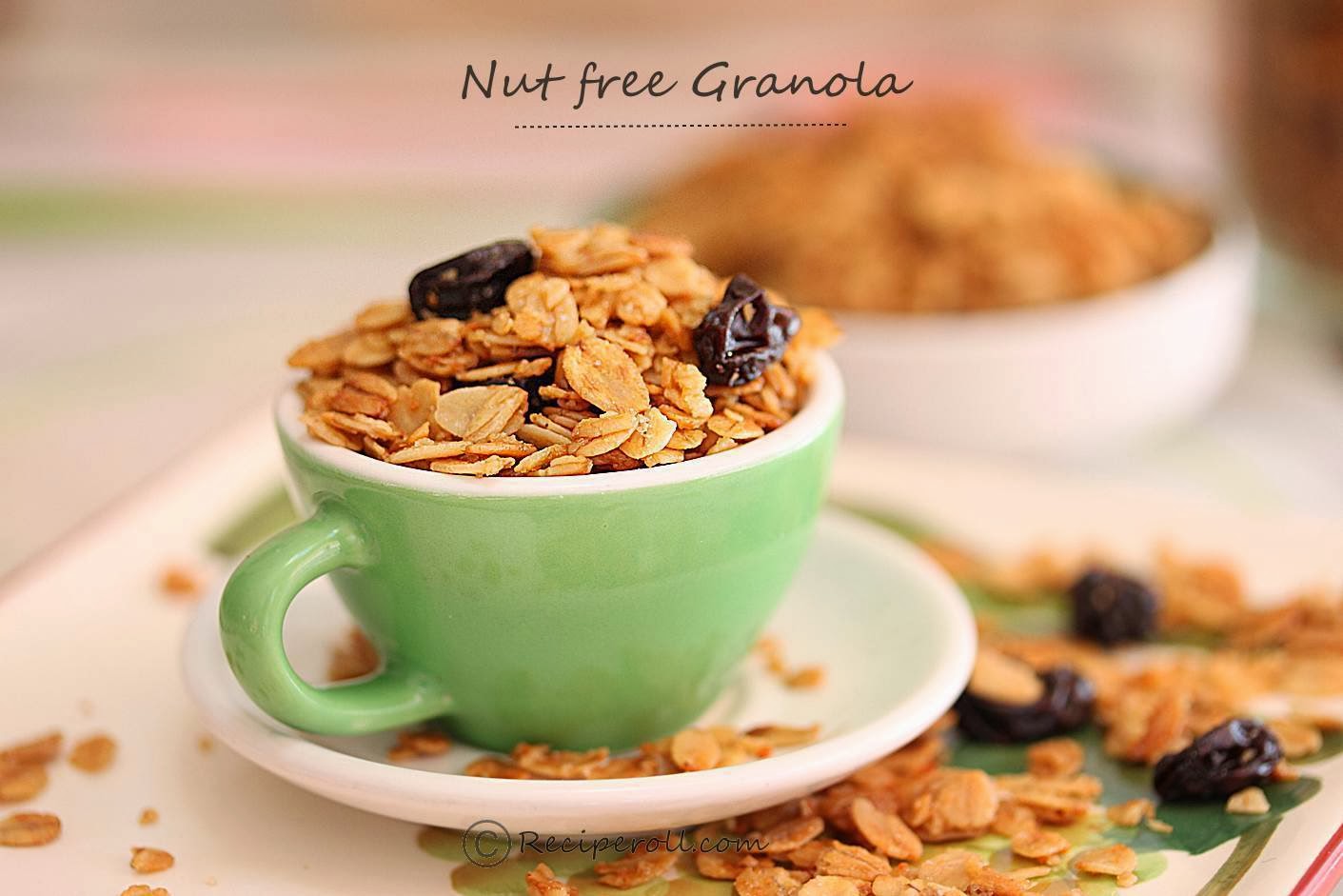 Nut free Granola Plain Granola Recipe