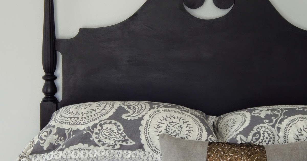 Number FiftyThree Painted Vintage Headboard & Updated Bedding