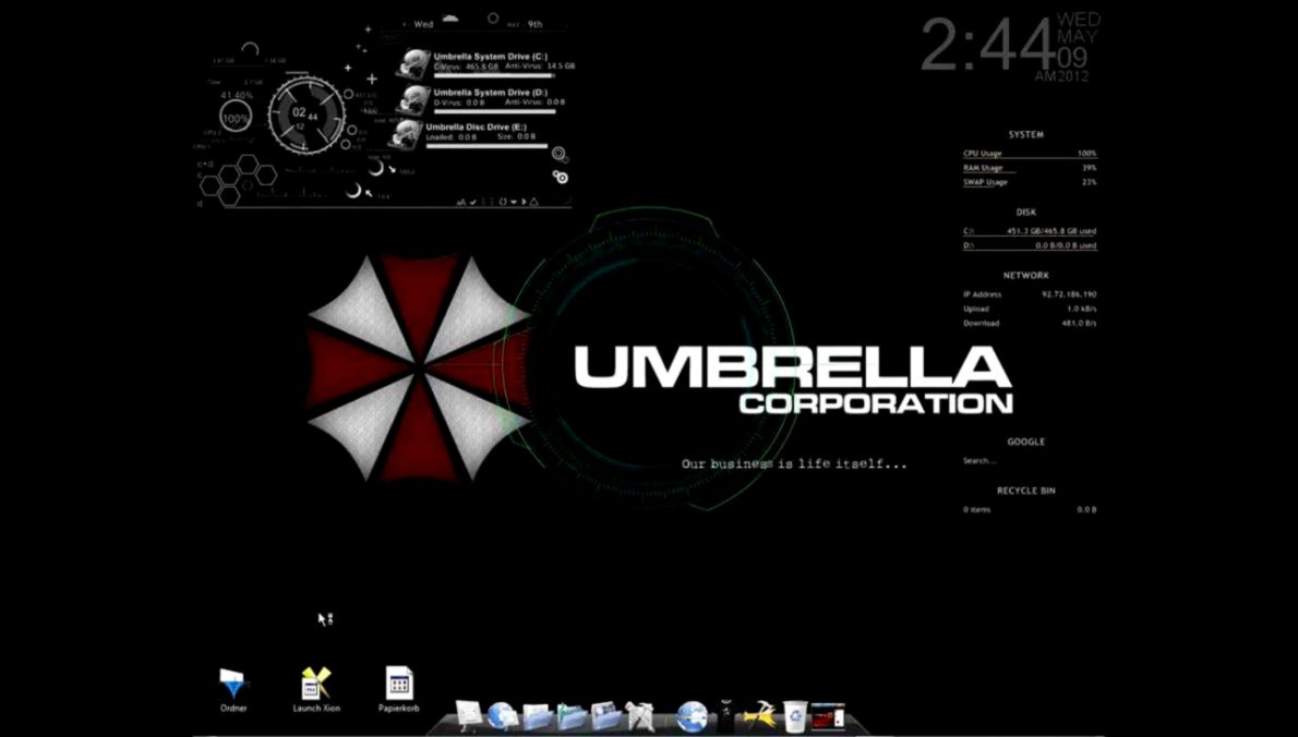 Mein Neuer Desktop Umbrella Corp Theme YouTube Mein Neuer Desktop Umbrella Corp Theme YouTube