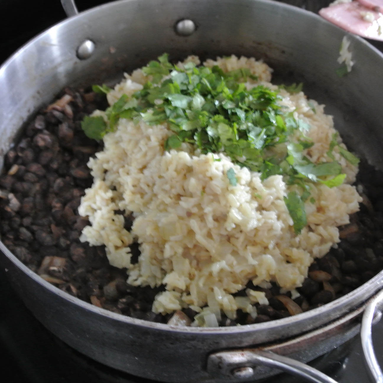 Mom, What's For Dinner? Brown Rice and Beans with Ginger Pepper Salsa