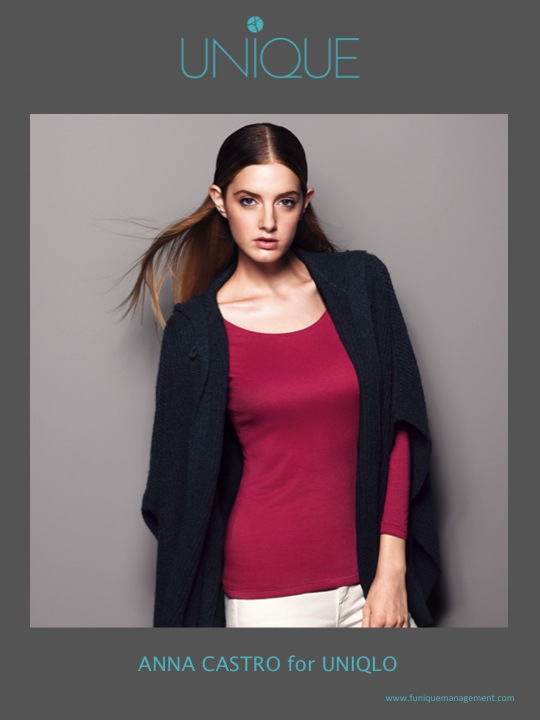 Francina Models Blog ANNA CASTRO for UNIQLO