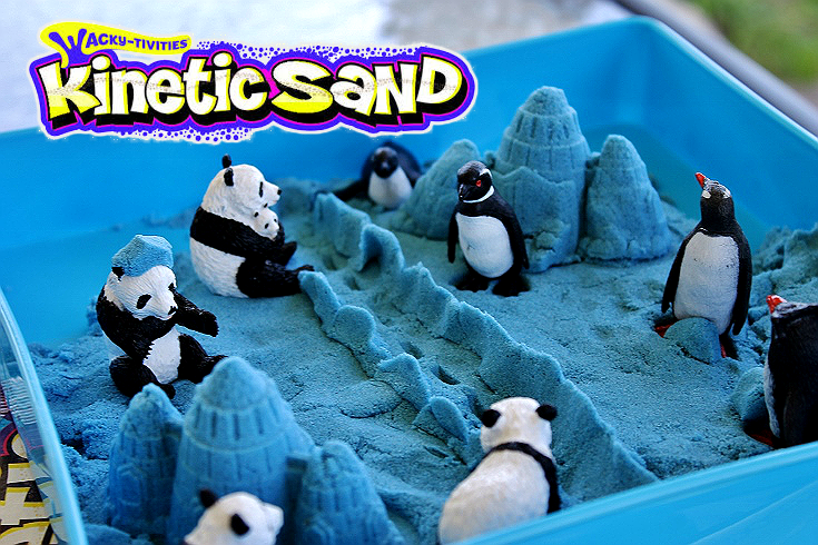 SpinMaster's Kinectic Sand offers a mess free, colorful, way to explore creative and sensory play anytime. #ad