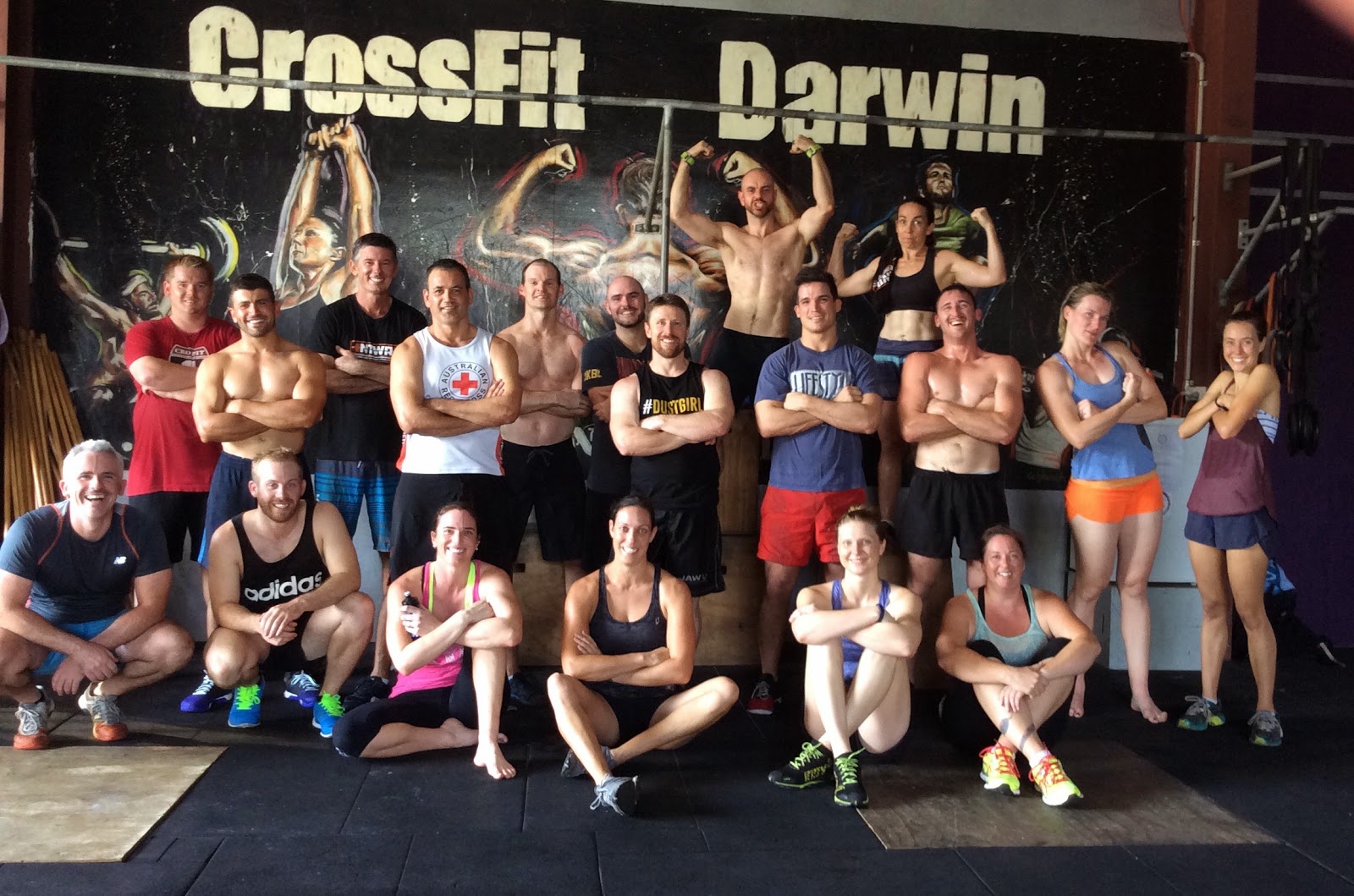 CrossFit Darwin Monday 10 Nov Run 800m, 21 Toes To Bar, 15 Burpee