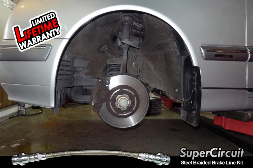 SUPERCIRCUIT Steel Braided Brake Lines Steel Braided Brake Line Kit