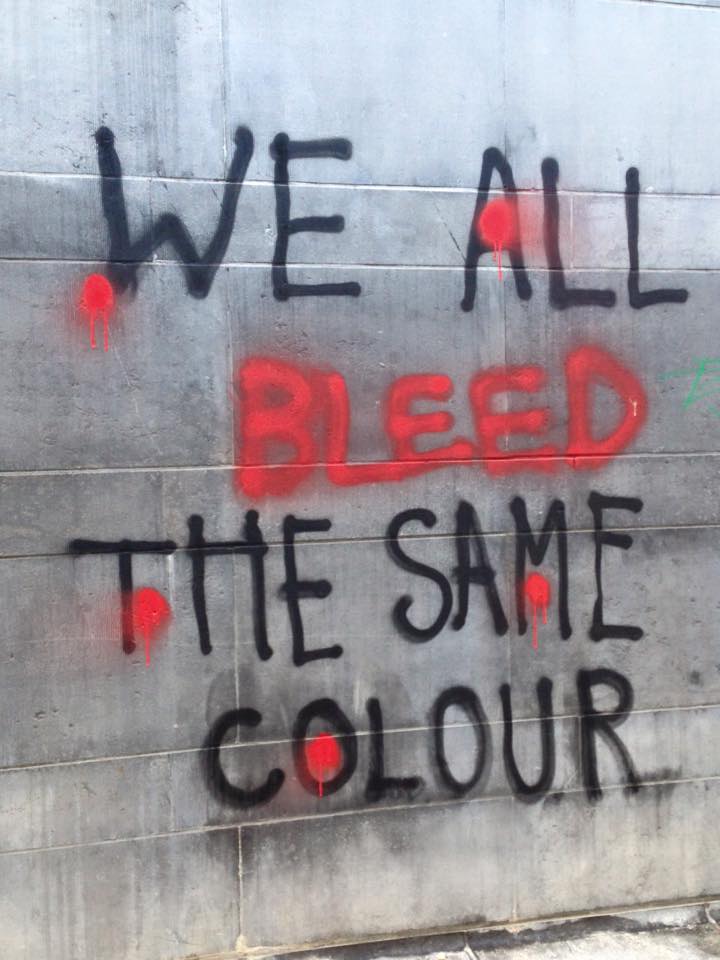 We all bleed the same colour