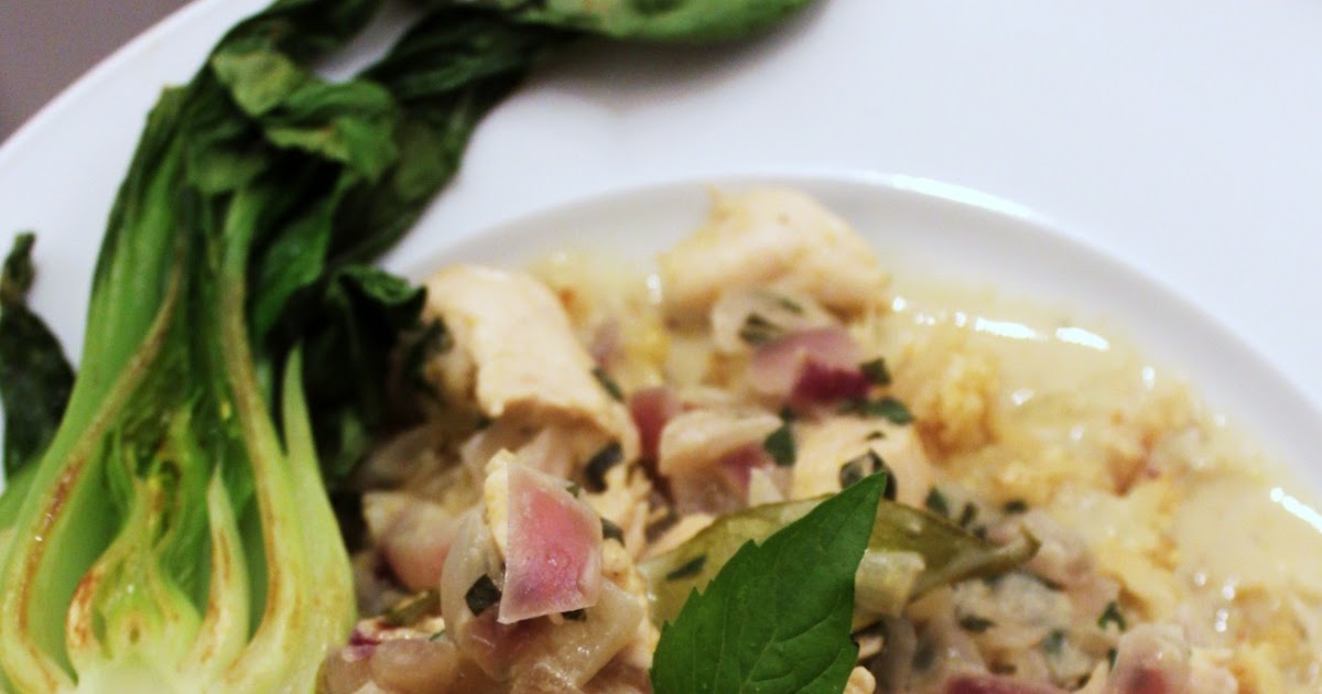 Being Bethany Jane Chicken Basil Green Curry with Cauliflower "Rice