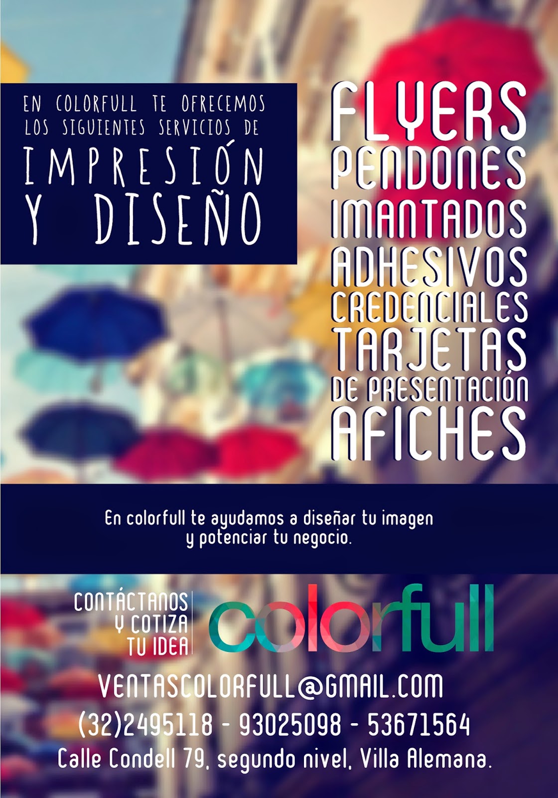 colorfull agencia de publicidad y diseño flyers adhesivos flyers diseno publicitario