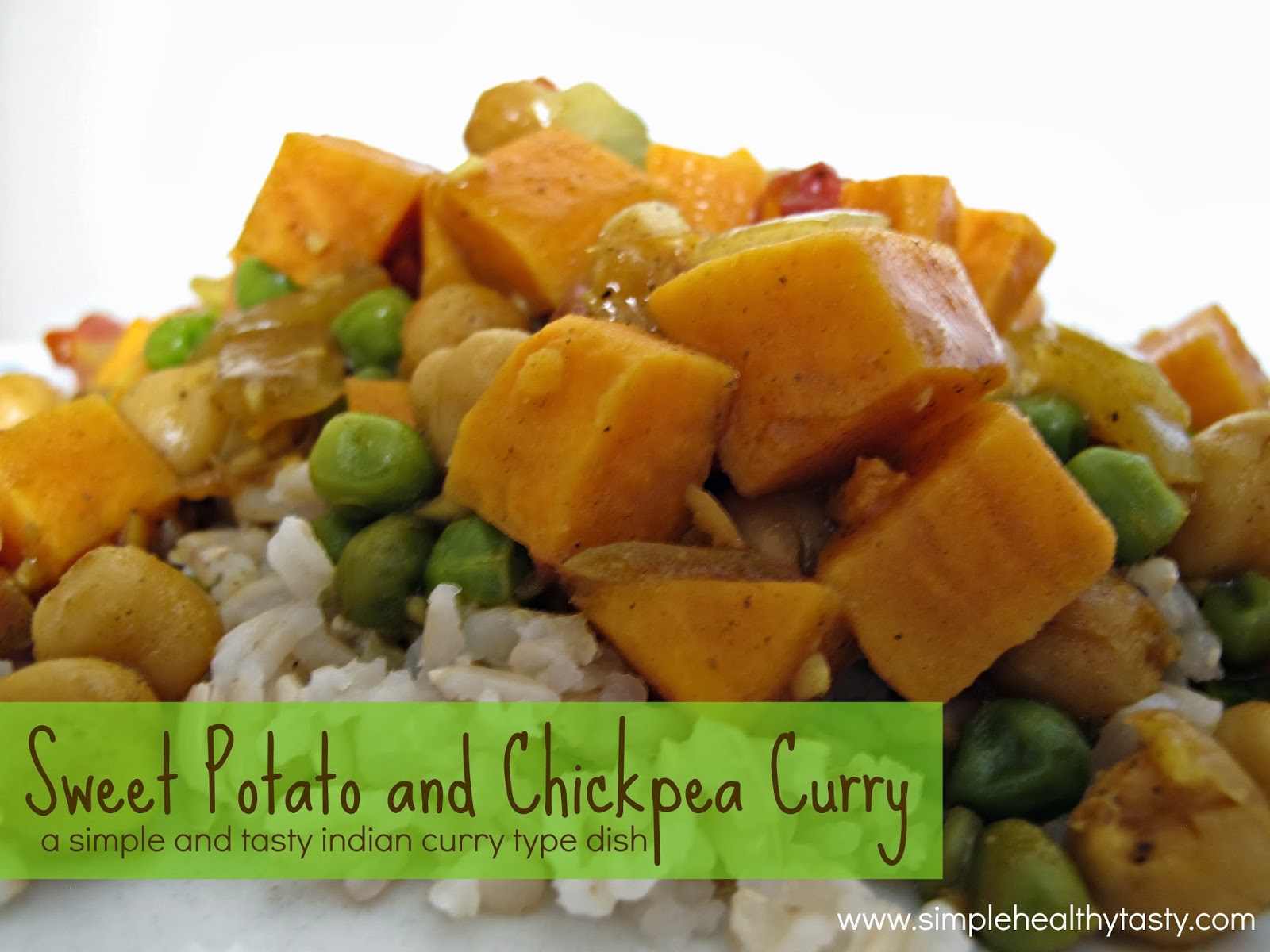 Simple. Healthy. Tasty Sweet Potato and Chickpea Curry