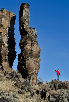 Columbia River Basalt Group column near Frenchman Coulee.