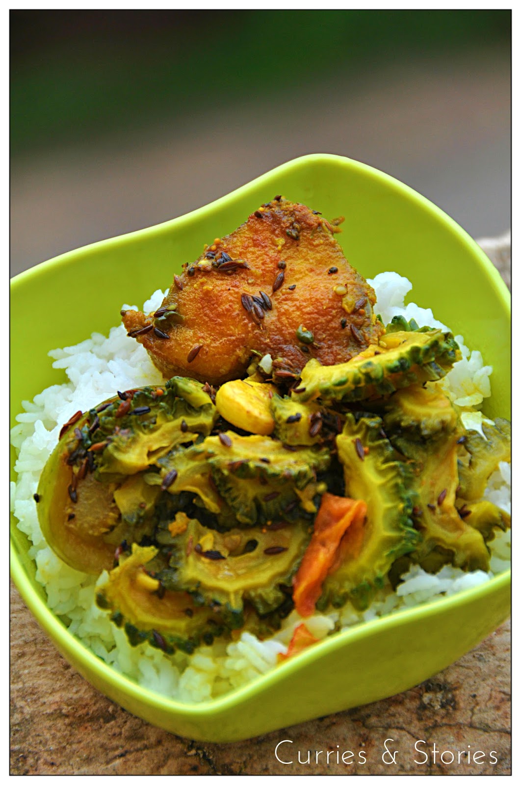 Curries & Stories Tetor Macher Jhol (Bitter Gourd Fish Curry)