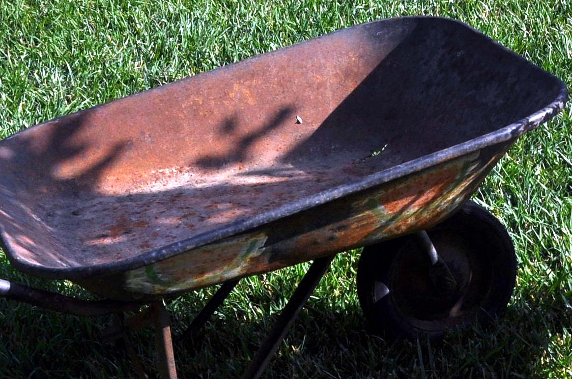 rusted out wheelbarrow Life on Lemon Lane
