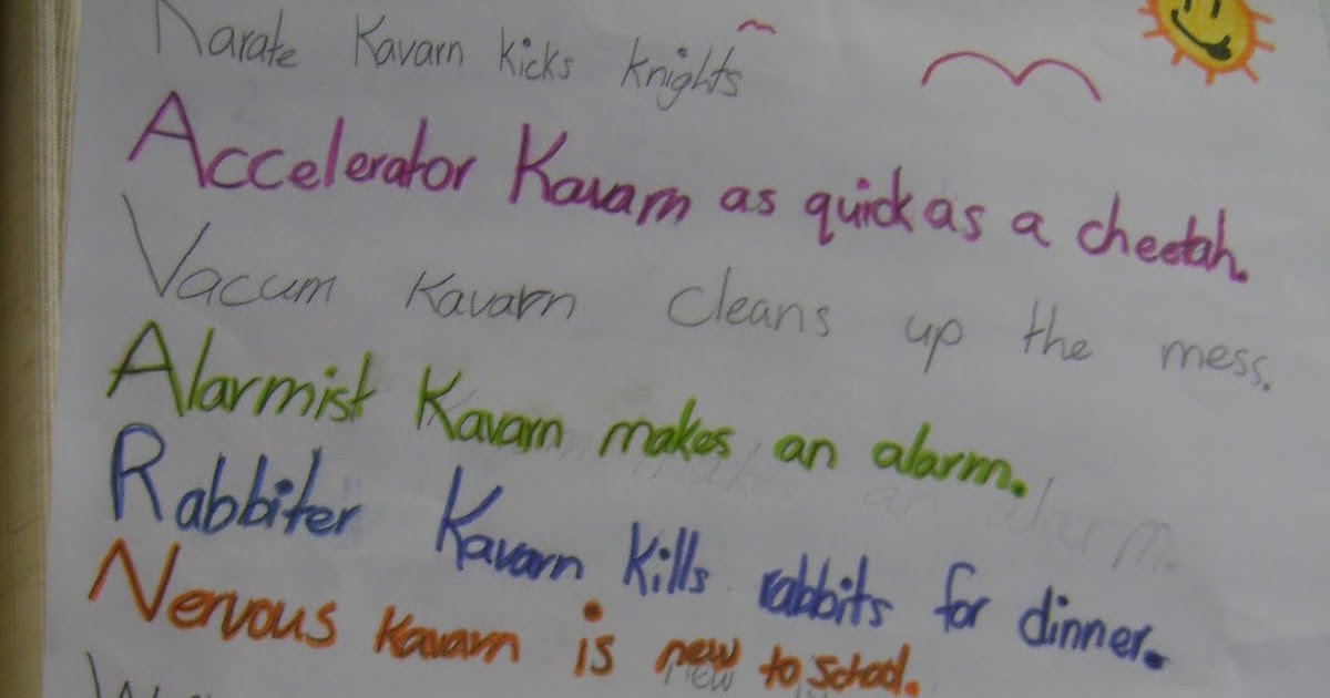 Room 6 Leamington School Kavarn's Acrostic Poem